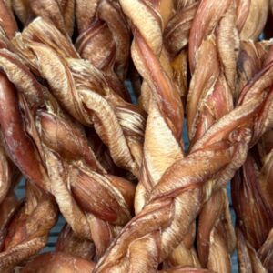 Braided bully stick 6”