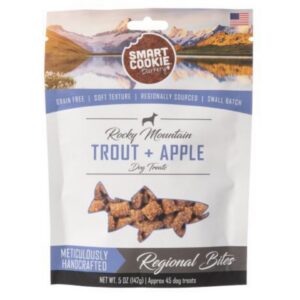 Smart Cookie All Natural Soft Dog Treats - Trout and Apple - Training Treats for Dogs and Puppies with Allergies or Sensitive Stomachs - Grain Free y uman-Grade orie