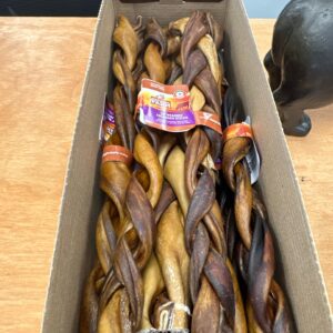 Braided bully sticks 12”